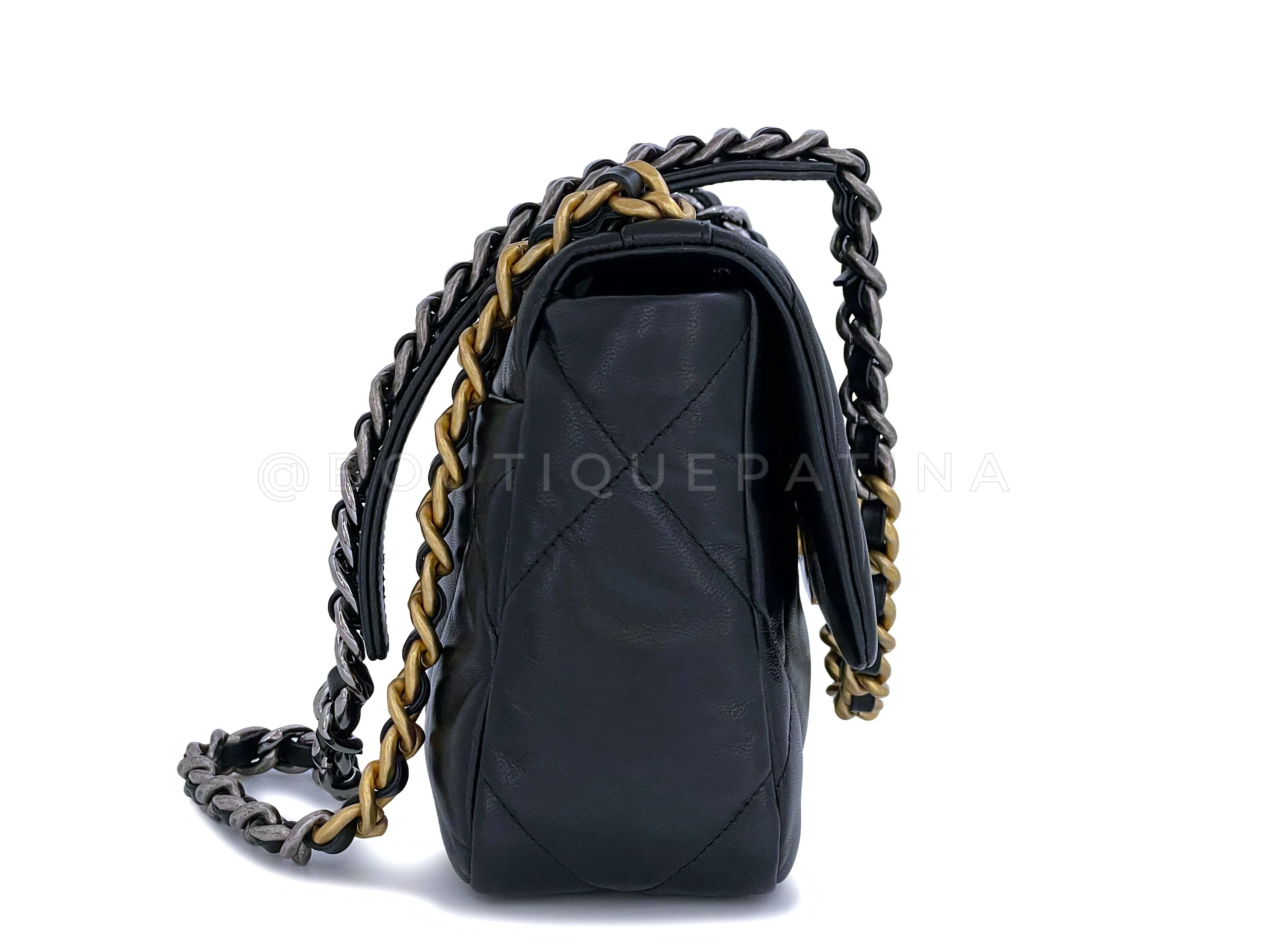 Chanel 19 Black Medium Flap Bag