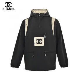 Chanel Two-Tone Hooded Jacket