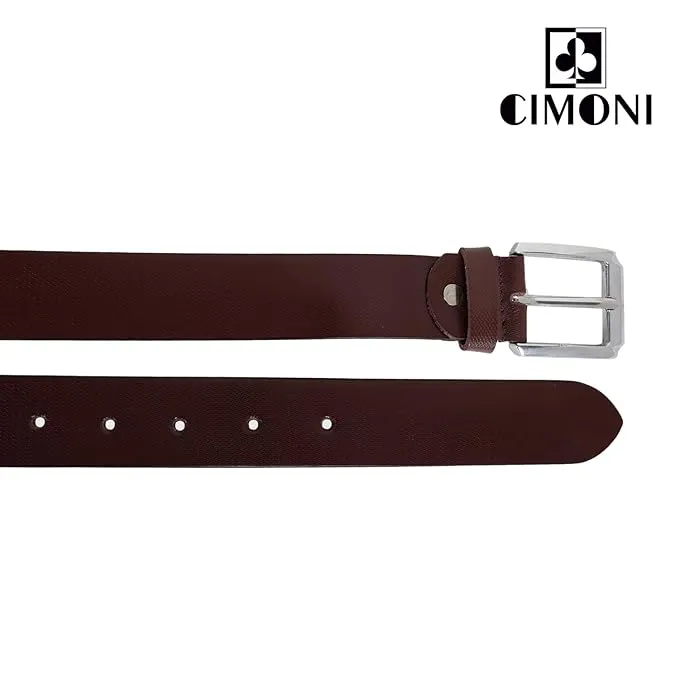 CIMONI® Premium Genuine Leather Belt for men for Casual & formal uses (1 Year Gurantee)