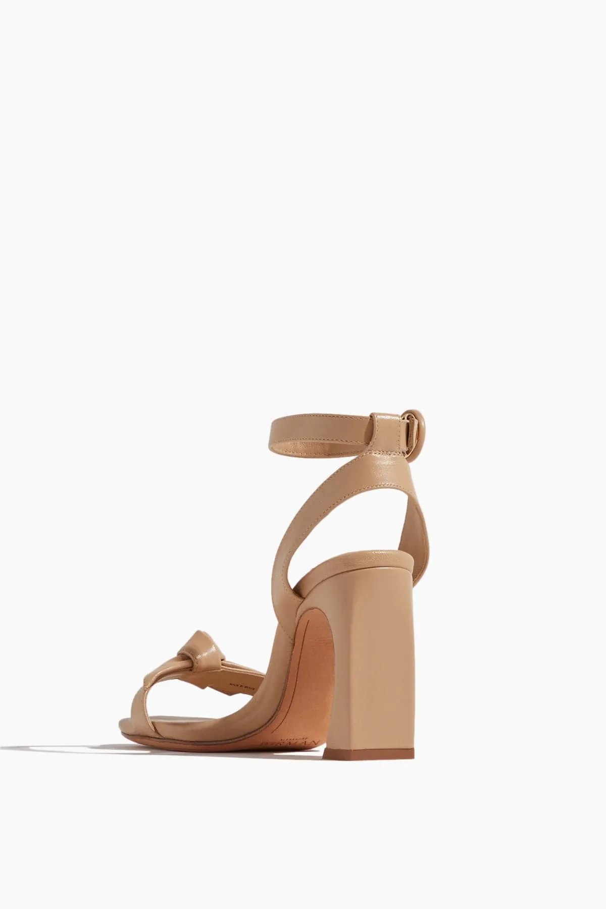 Clarita Bar Heel Sandal in Nude