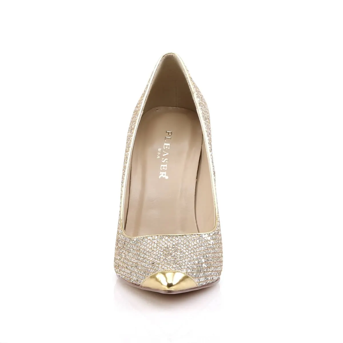 CLASSIQUE-20 Gold Court High Heel