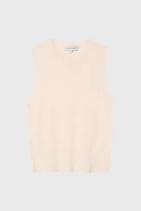 Cotton Cashmere Crew Neck Tank