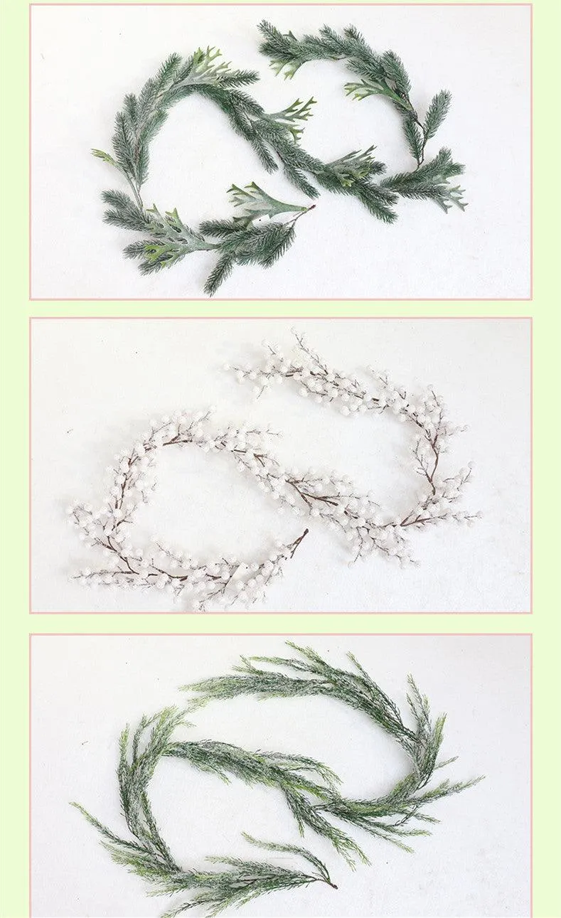 Creative Pine Branches And Red Fruit Ornaments Decoration