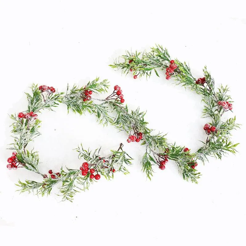 Creative Pine Branches And Red Fruit Ornaments Decoration