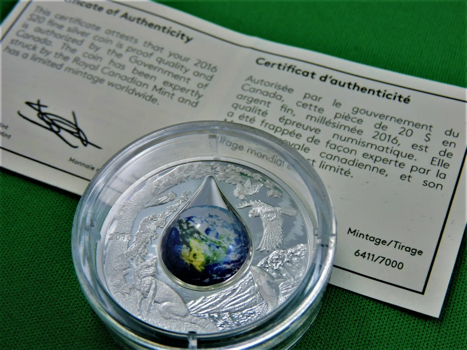 Currency - Silver Coin - $20 - 2016 - RCM - Mother Earth