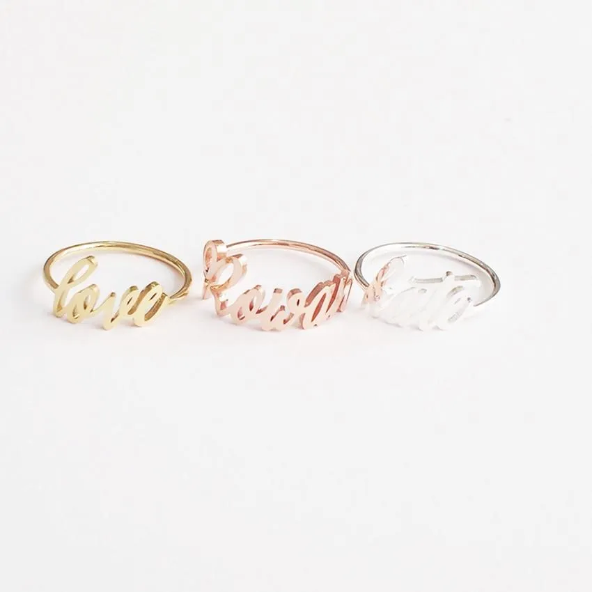 Custom Name Ring ♡ Font Select