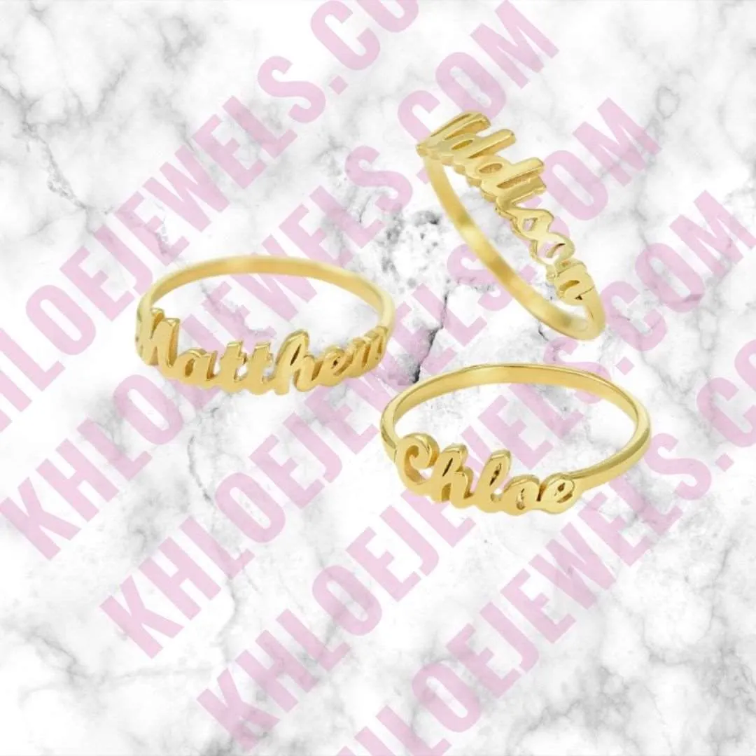 Custom Name Ring ♡ Font Select