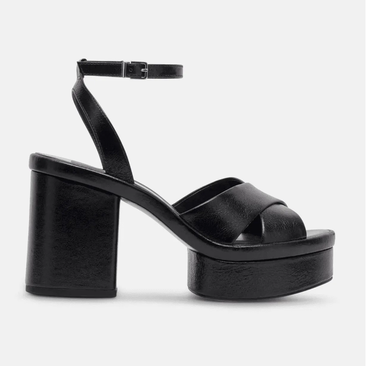 Dolce Vita Platform Laisha Heels in Midnight Crinkle