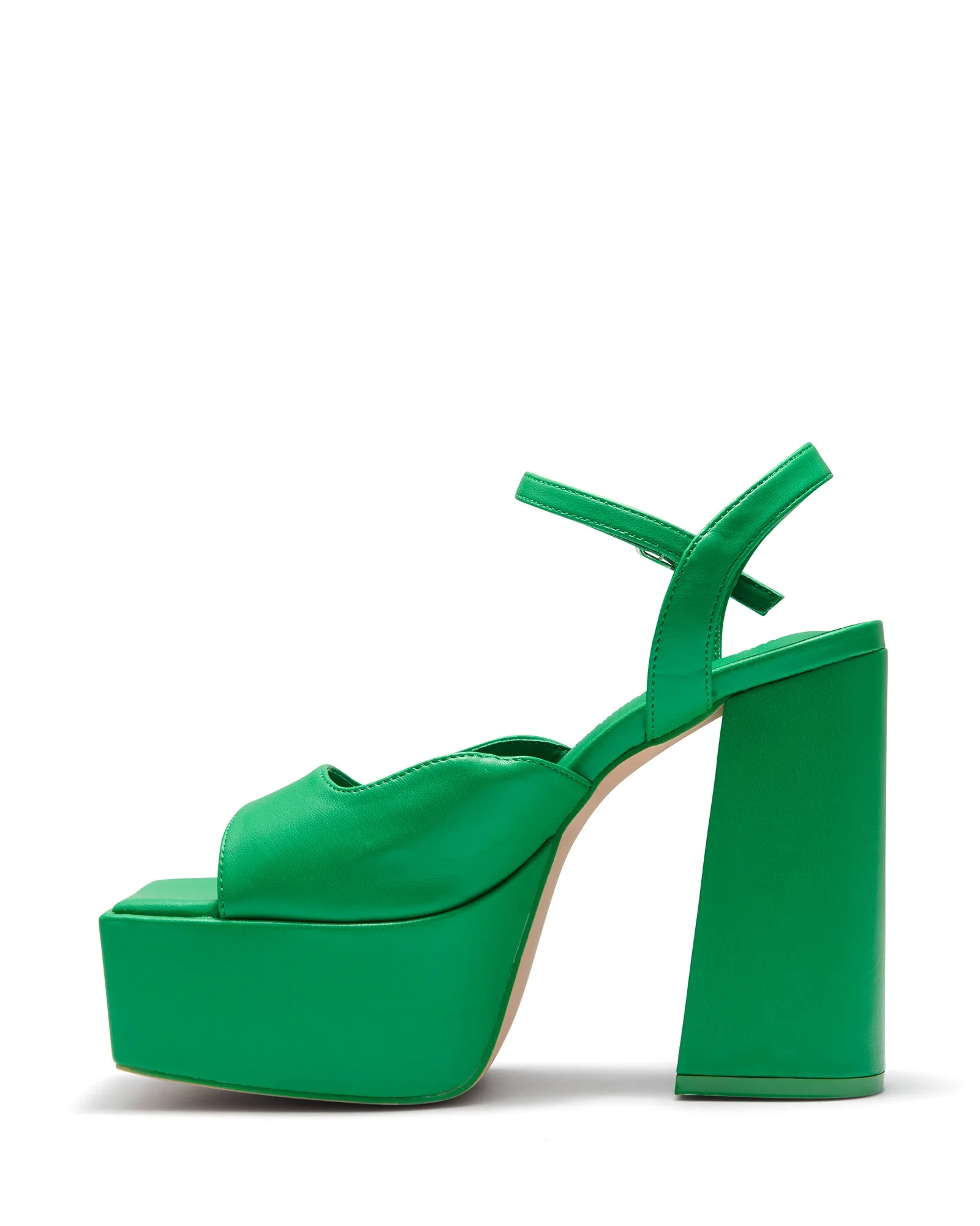 Dom Platform Heel Green