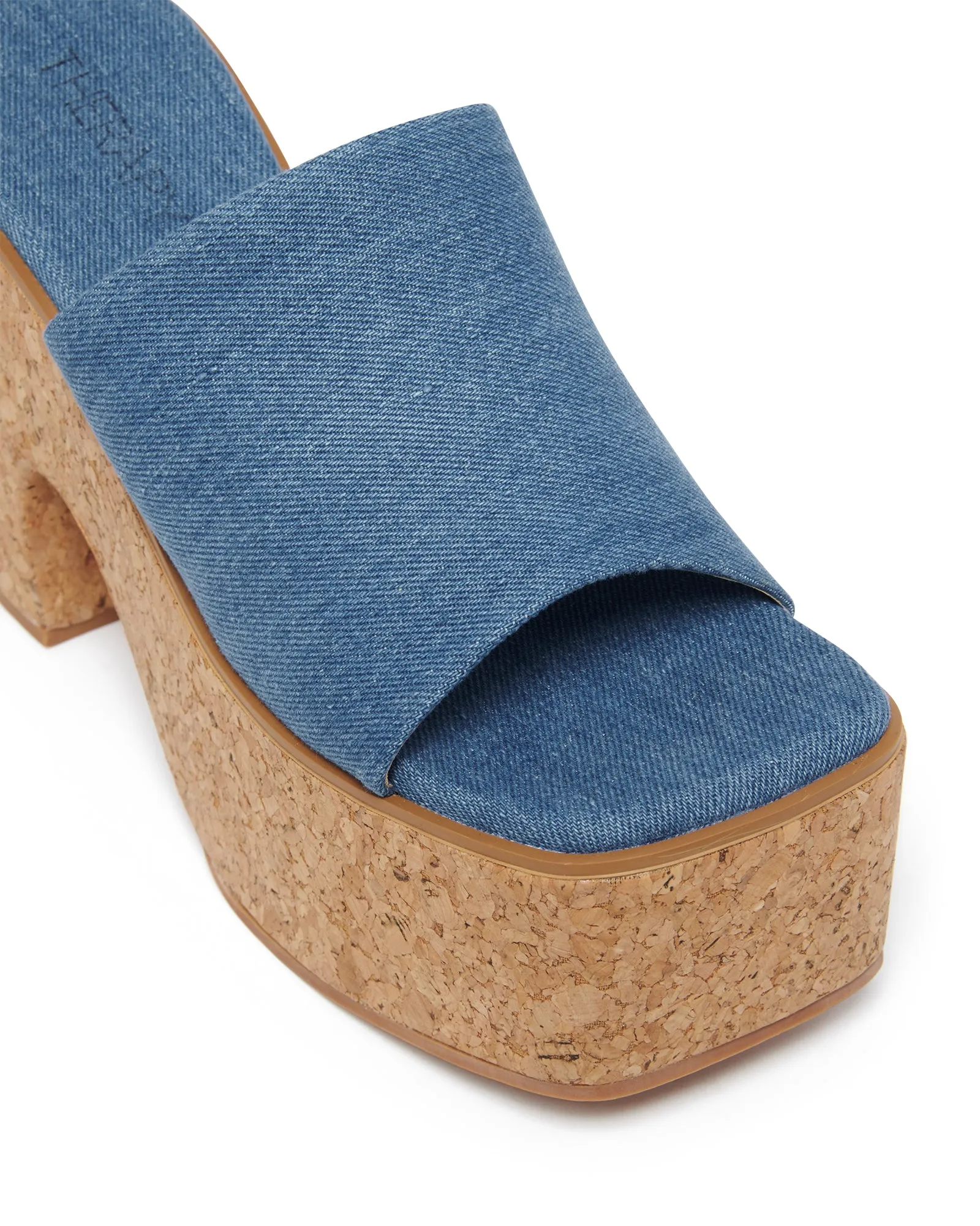 Dreamy Platform Heel Blue Denim