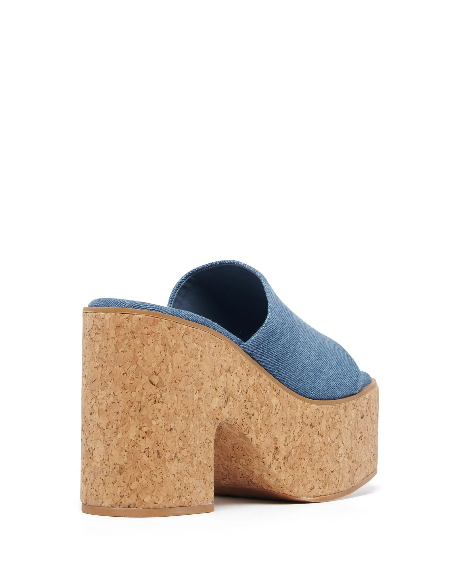 Dreamy Platform Heel Blue Denim