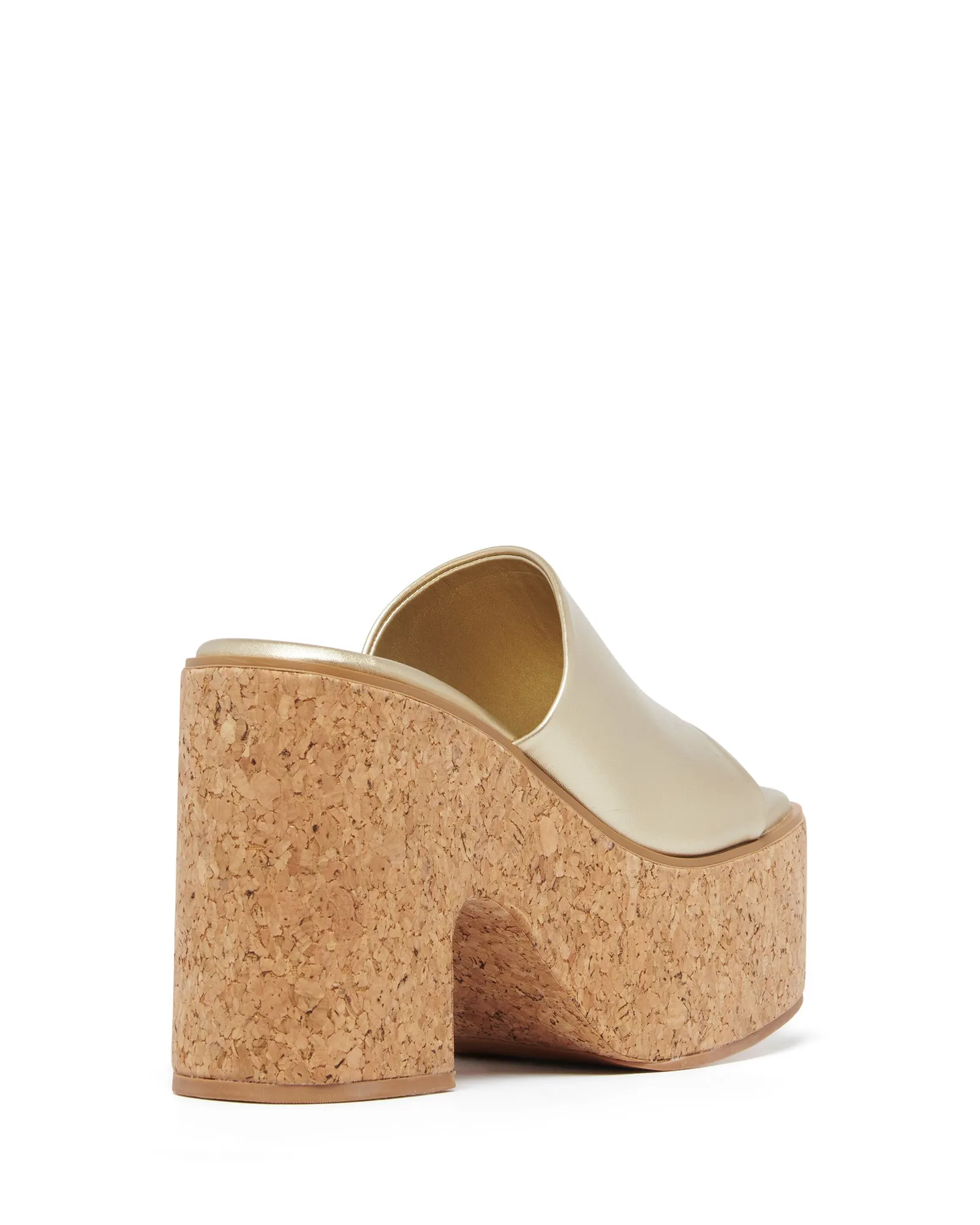 Dreamy Platform Heel Gold Metallic