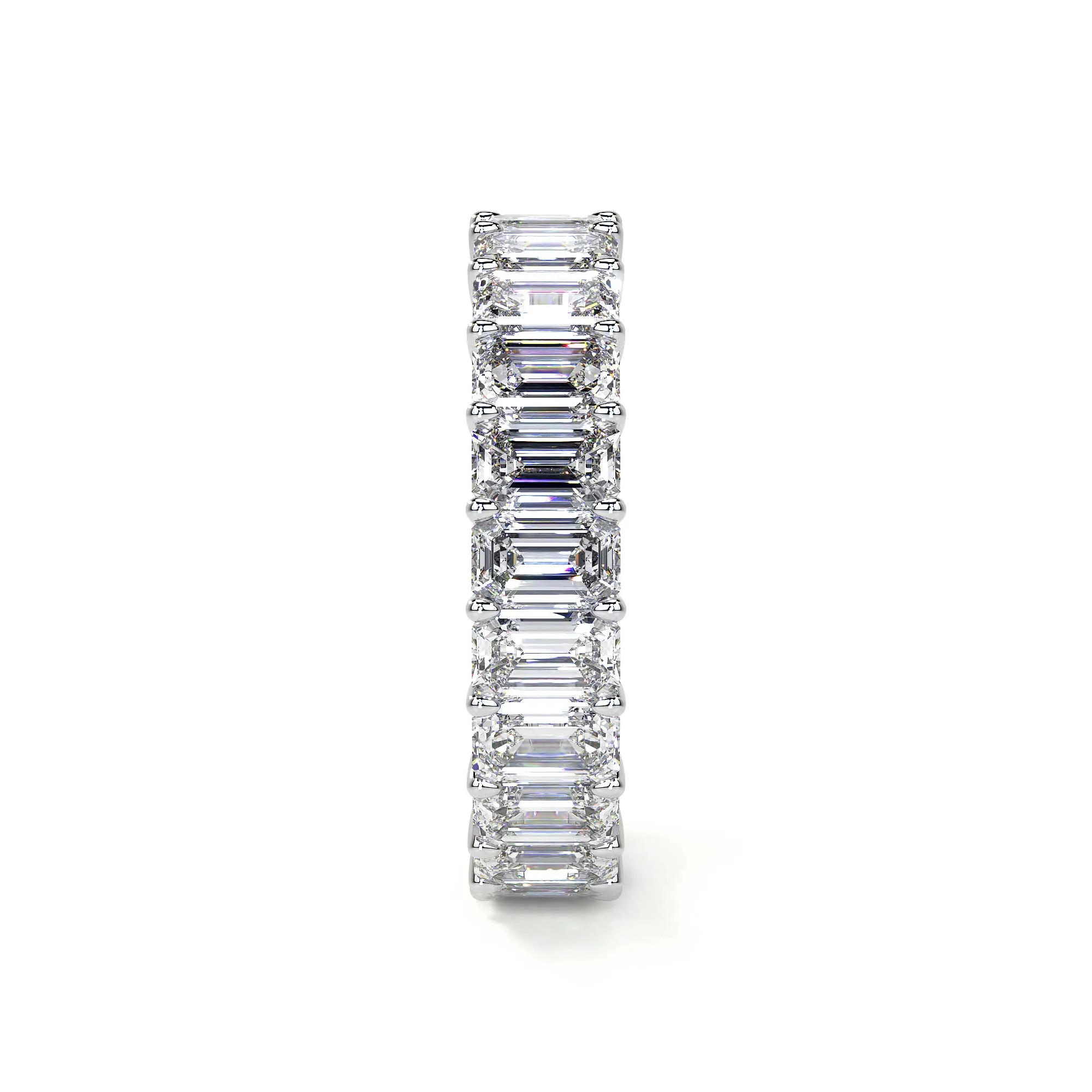 Emerald Cut Diamond Eternity Band, 0.33 CT Each