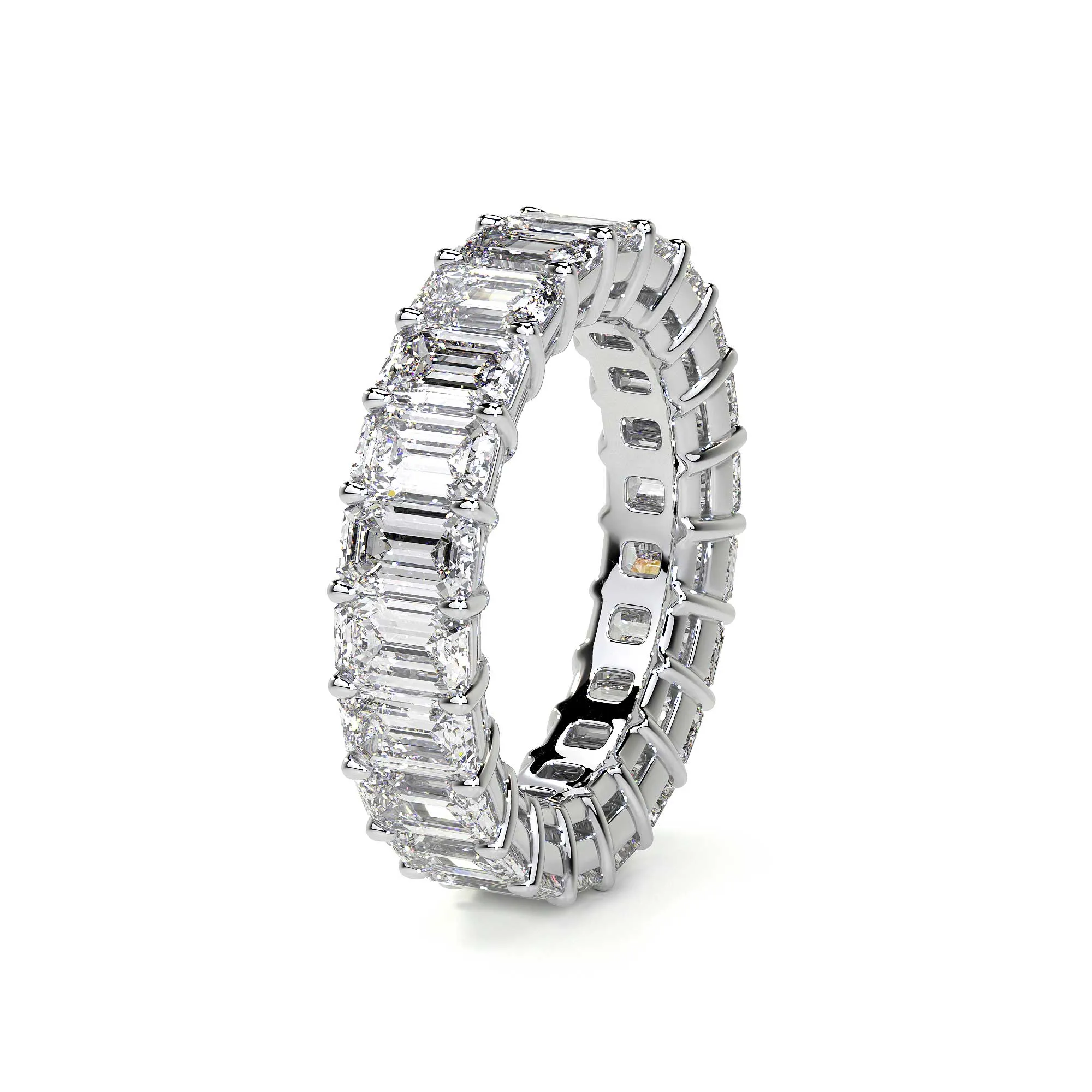 Emerald Cut Diamond Eternity Band, 0.33 CT Each