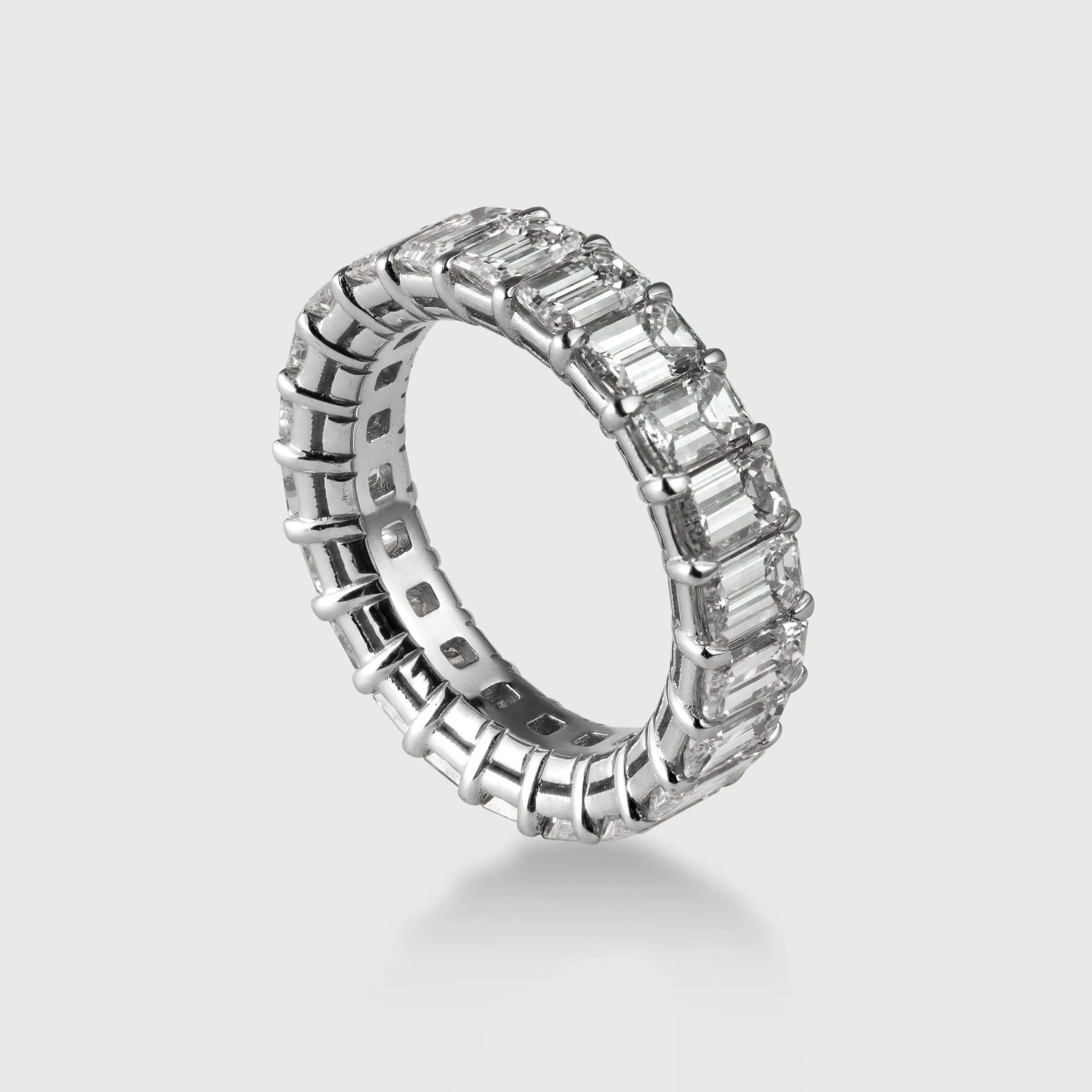 Emerald Cut Diamond Eternity Band, 0.33 CT Each