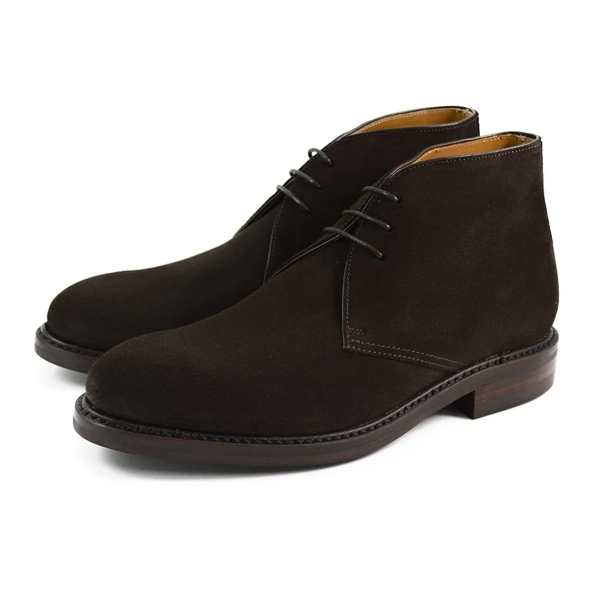 FACTORY SECOND Berwick 1707 Chukka Boot (320) - Dark Brown Suede