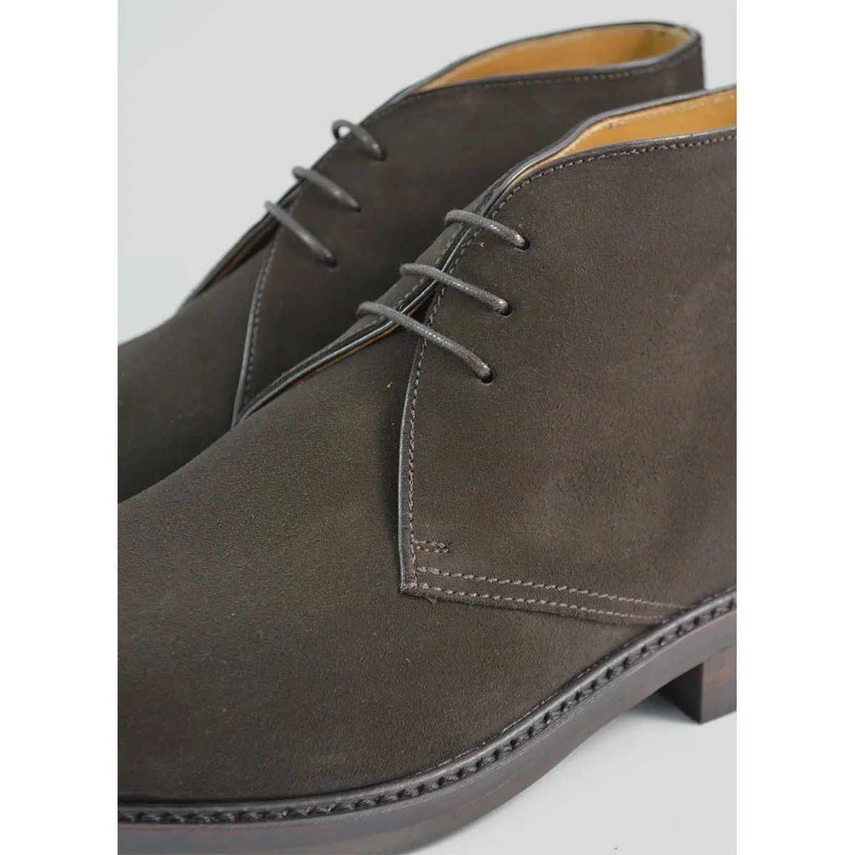 FACTORY SECOND Berwick 1707 Chukka Boot (320) - Dark Brown Suede