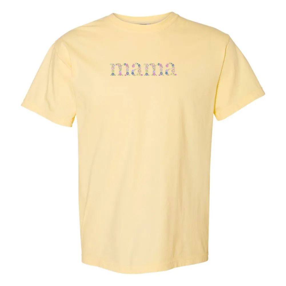 'Floral Mama' Comfort Colors T-Shirt