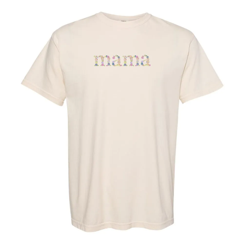 'Floral Mama' Comfort Colors T-Shirt