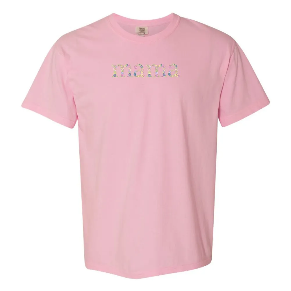 'Floral Mama' Comfort Colors T-Shirt