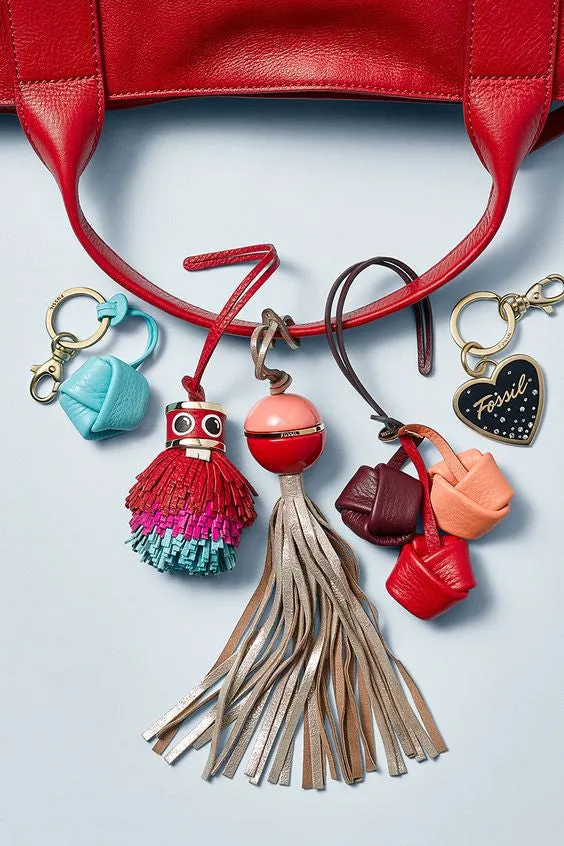 Fossil Monster Tassel Bag Charm