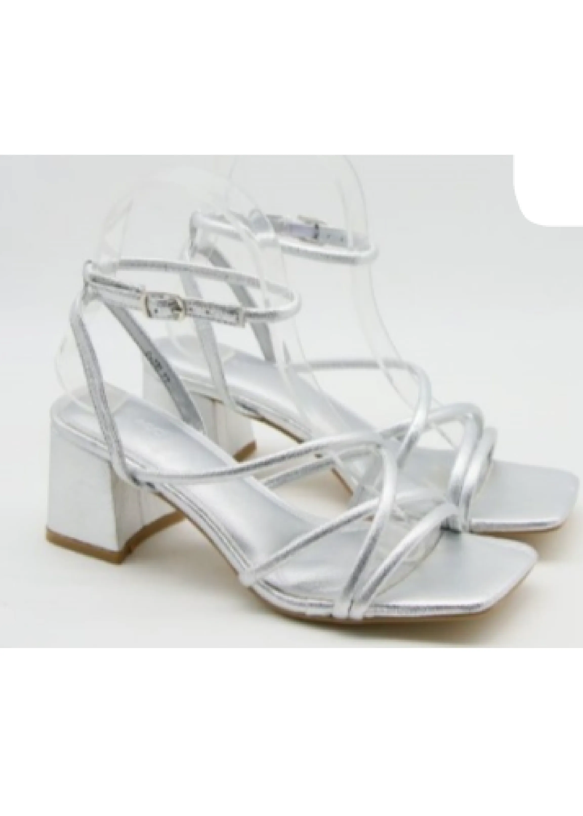 Grainne Silver Strappy Sandals