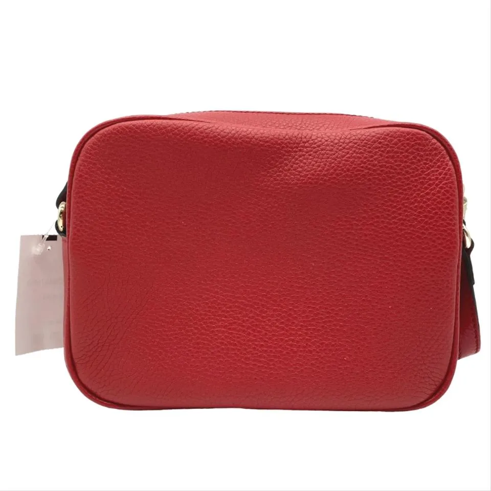 Gucci Soho Disco Vibrant Red Calfskin Leather Shoulder Bag