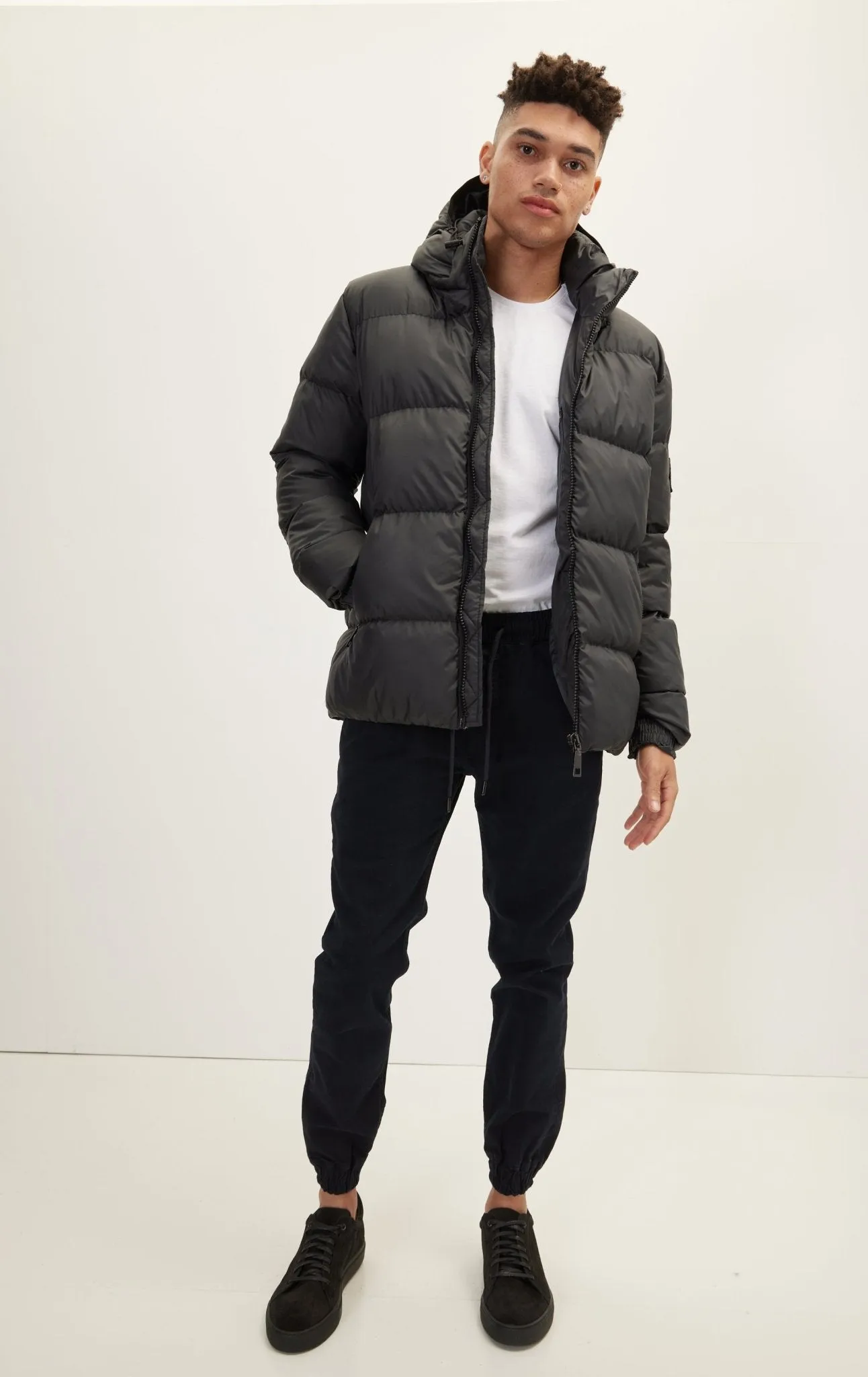 Heavy Padded Coat - Black