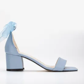 Hera - Baby Blue Sandals with Ribbon