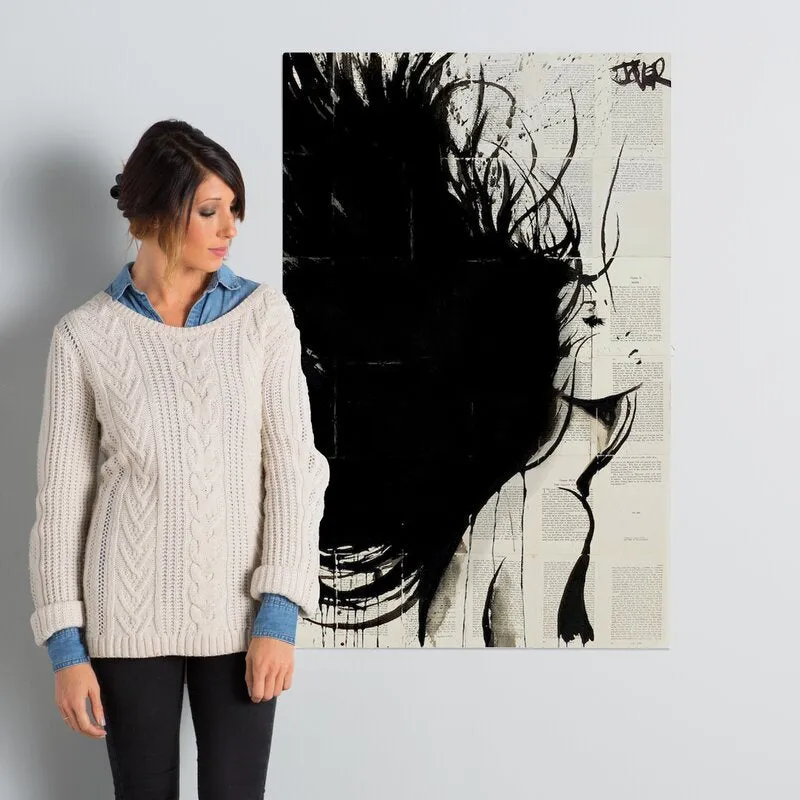 Inaverde Wrapped Mistral Woman Vertical Canvas Graphic Art