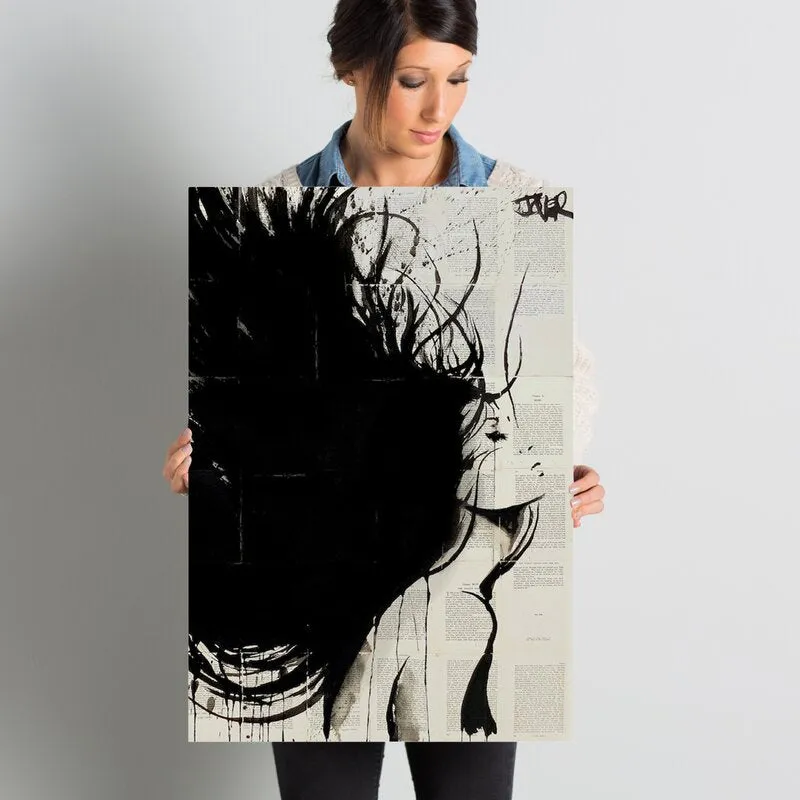 Inaverde Wrapped Mistral Woman Vertical Canvas Graphic Art