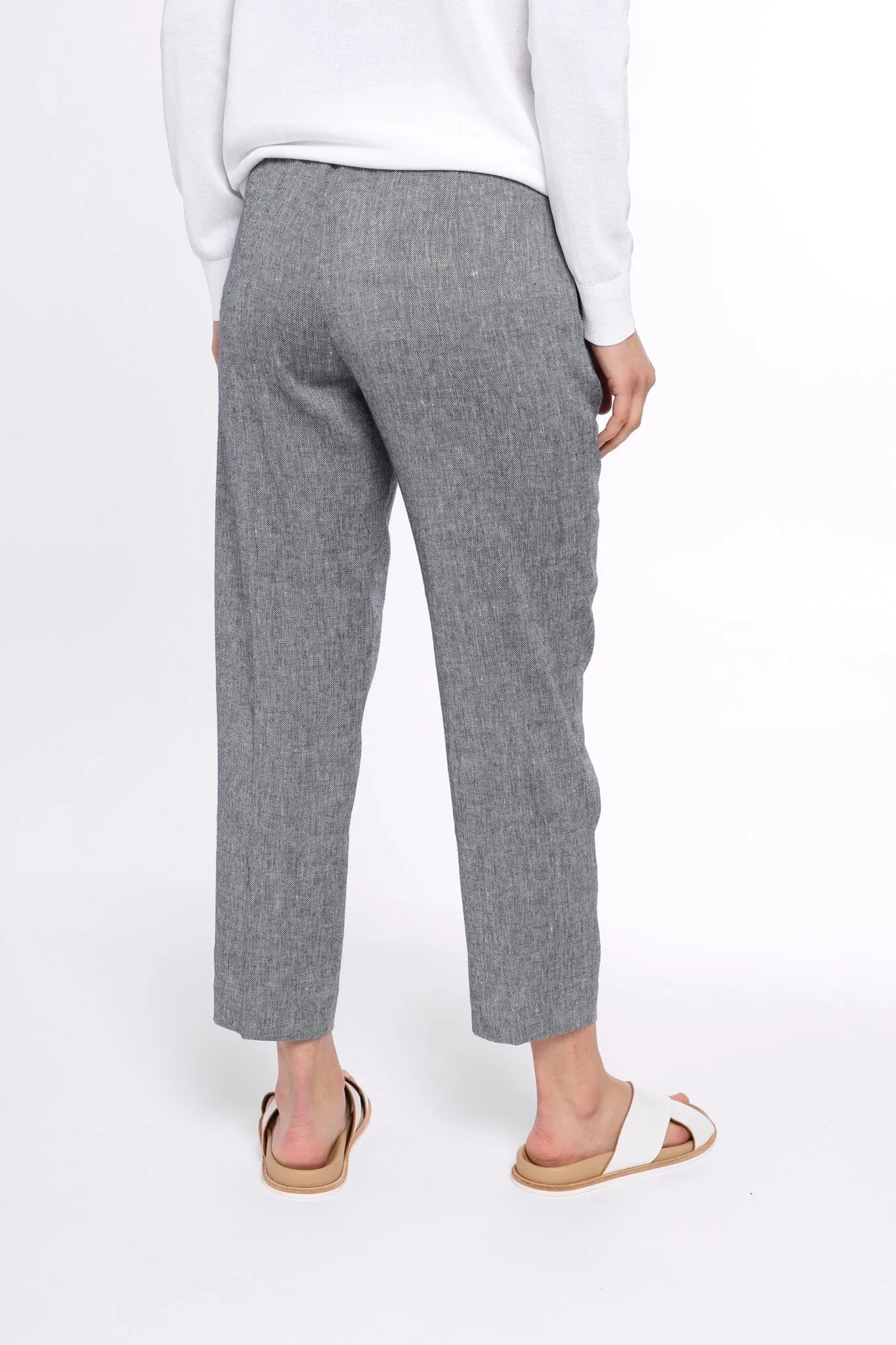 JANICE PANT IN LINEN-COTTON INDIGO