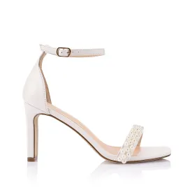 Kaitlyn Block Heel Sandals - Chalk Pearl