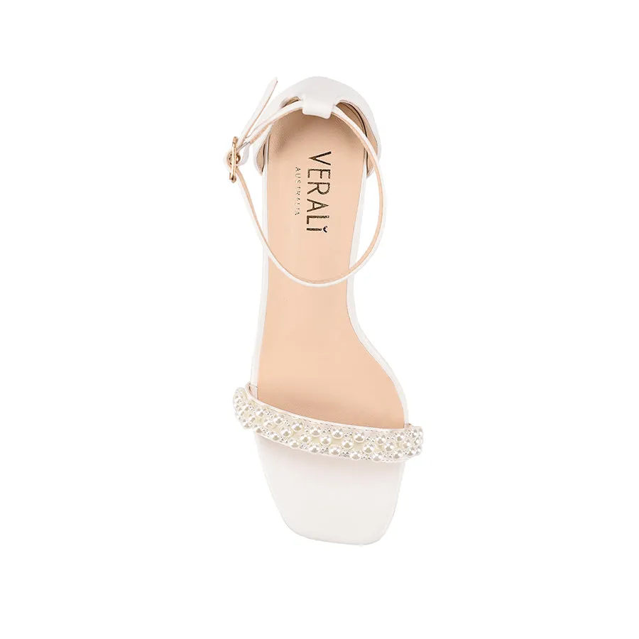 Kaitlyn Block Heel Sandals - Chalk Pearl