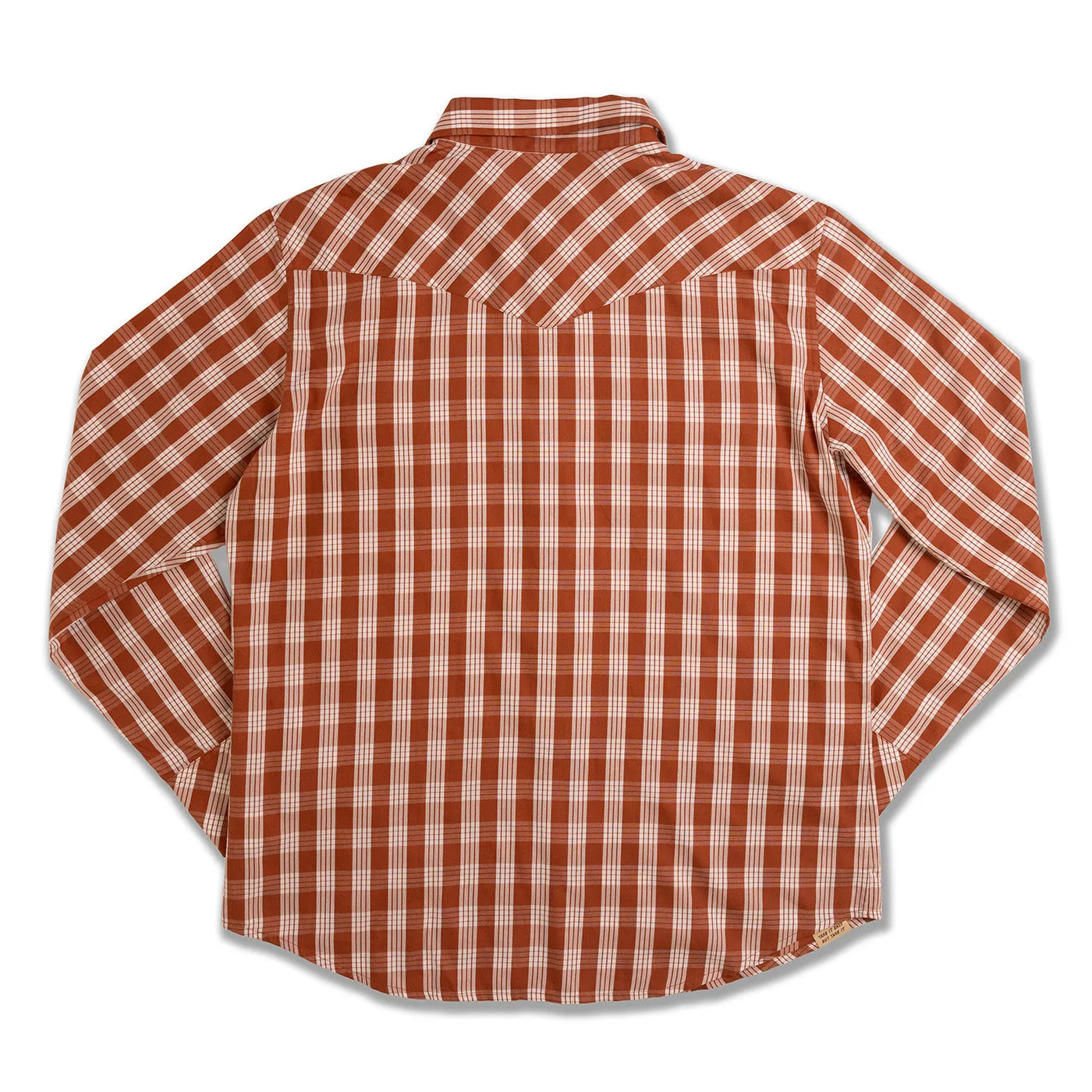 Kauai Red Palaka Western Snap Shirt