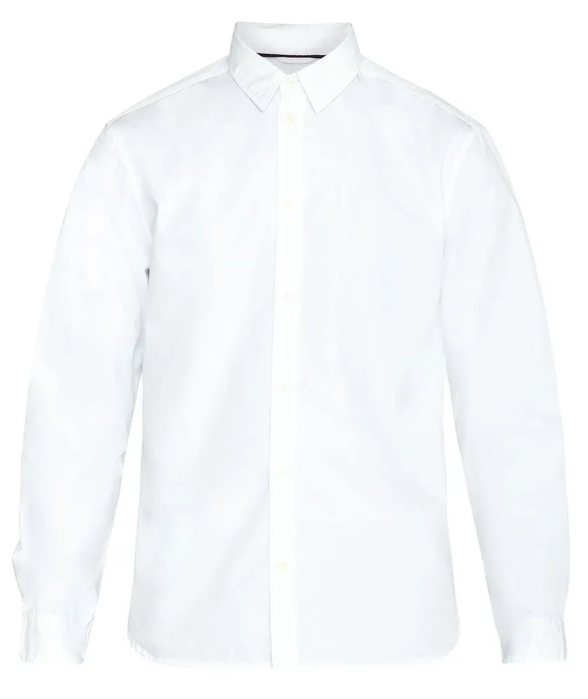 KCA 1090073 Alf regular crispy cotton shirt 1010 bright white men