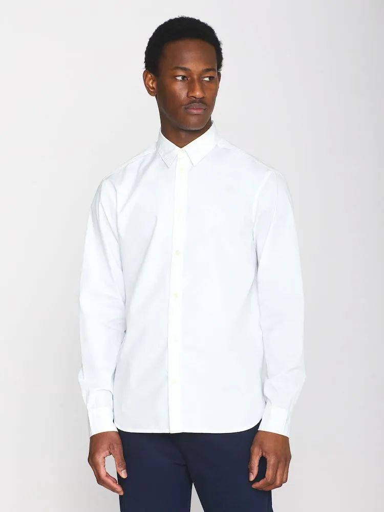 KCA 1090073 Alf regular crispy cotton shirt 1010 bright white men