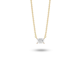 Lab-Grown Diamond ¼ct. Mini Baguette Pendant | White