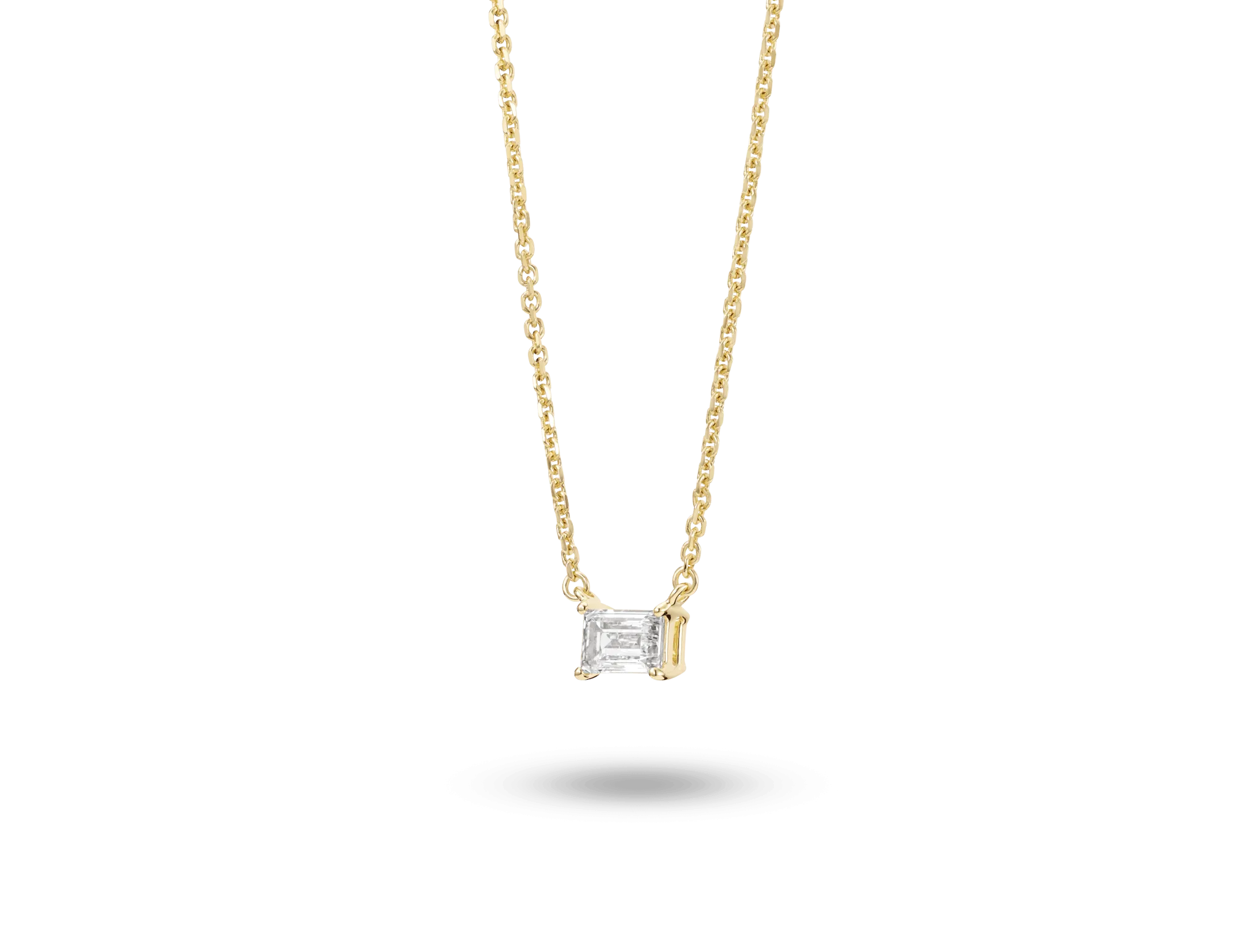 Lab-Grown Diamond ¼ct. Mini Baguette Pendant | White