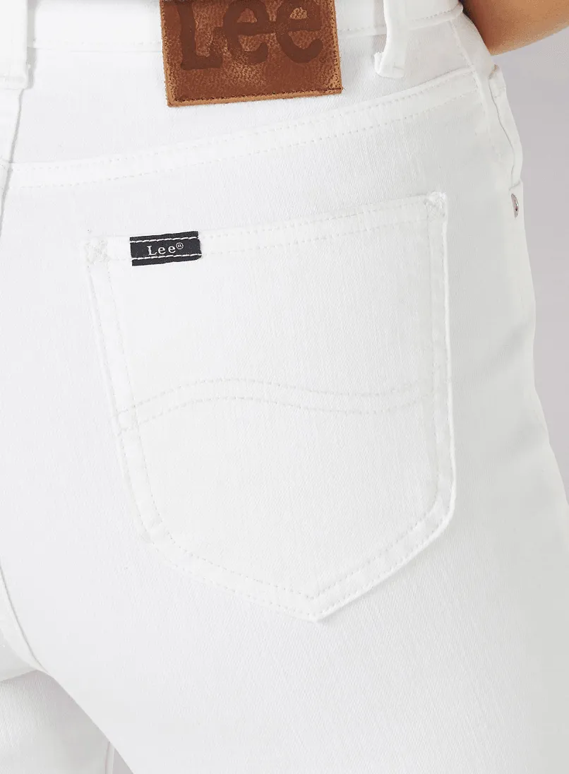 Lee Cate High Rise Skinny White Jeans