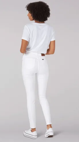 Lee Cate High Rise Skinny White Jeans