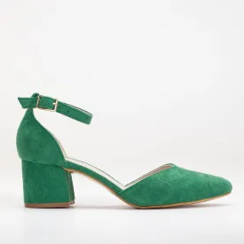 Marcelle - Green Suede Bridal Shoes