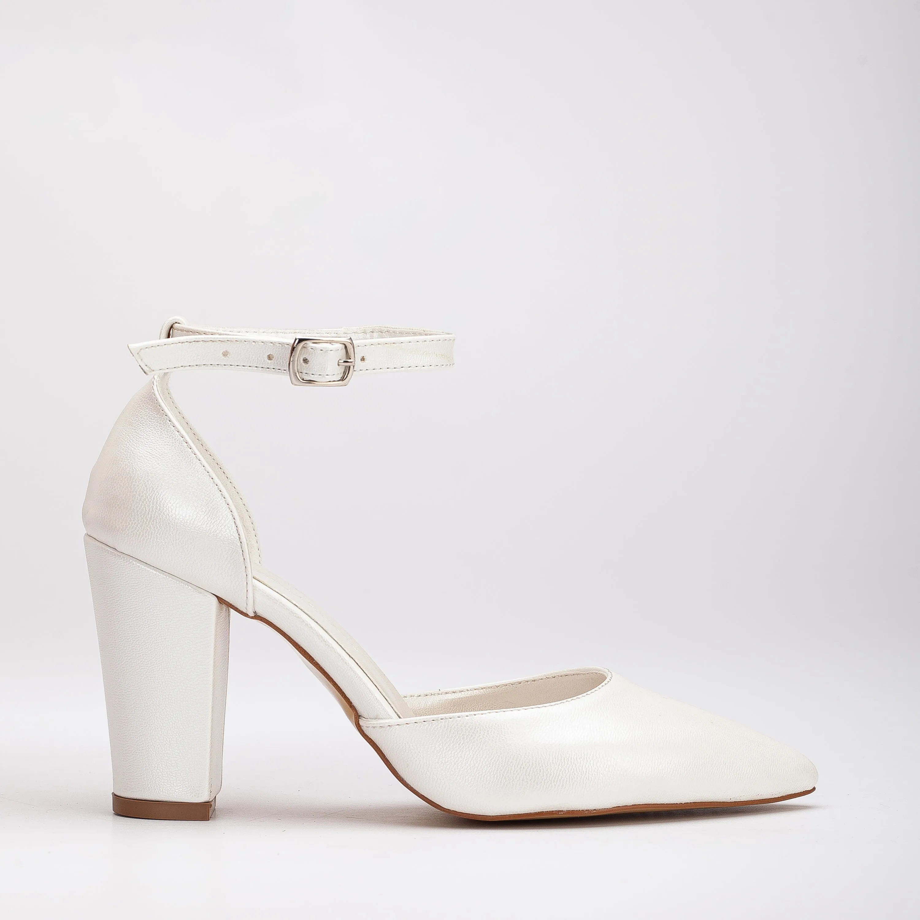 Marielle - Ivory Wedding Heels with Ribbon