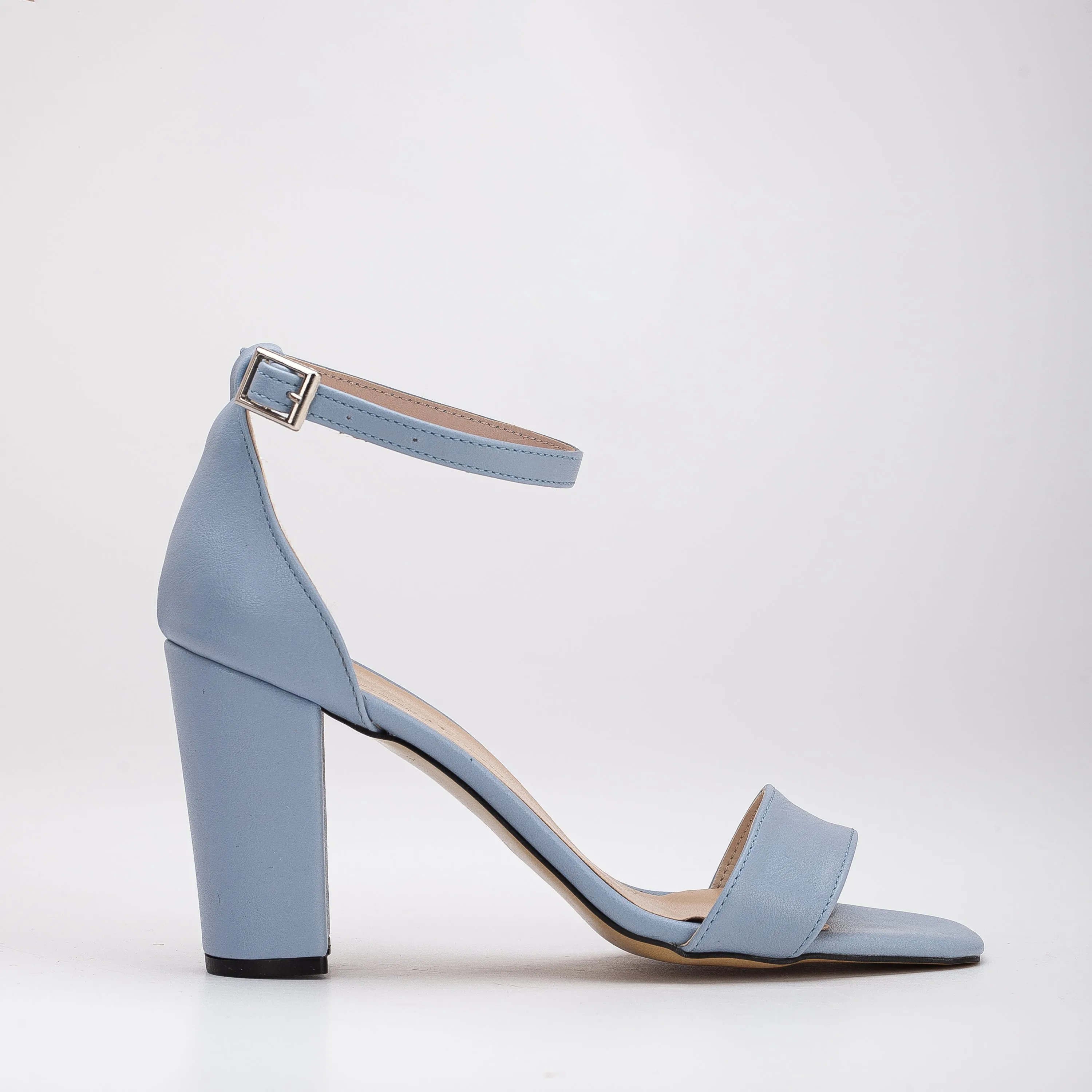 Melissa - Baby Blue Sandals with Pearls