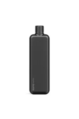 Memobottle - Slim - Stainless Steel - Black