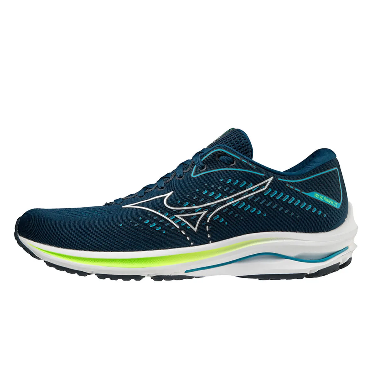 Mizuno Wave Rider 25 Mens | Gibraltars/wht/greengeck