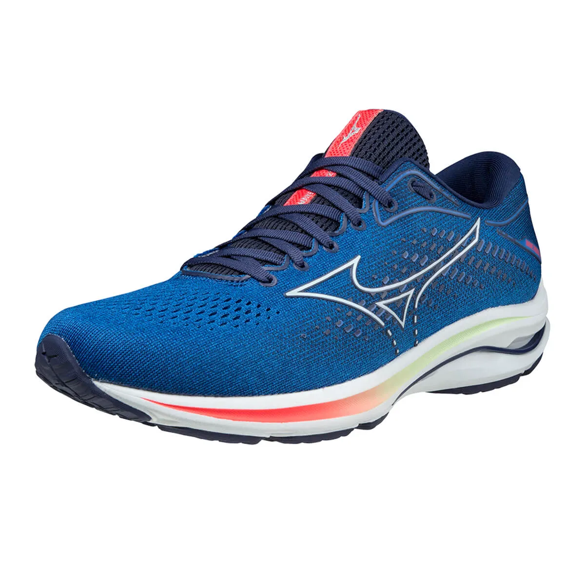 Mizuno Wave Rider 25 Mens | Pblue/illusionblue/dpink