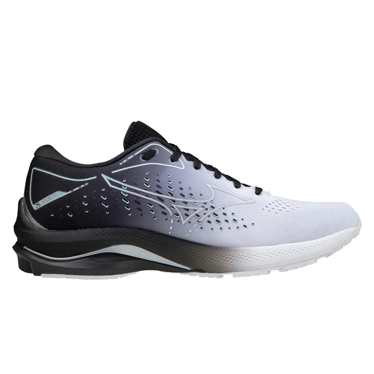 Mizuno Wave Rider 25 Unisex | White/silver