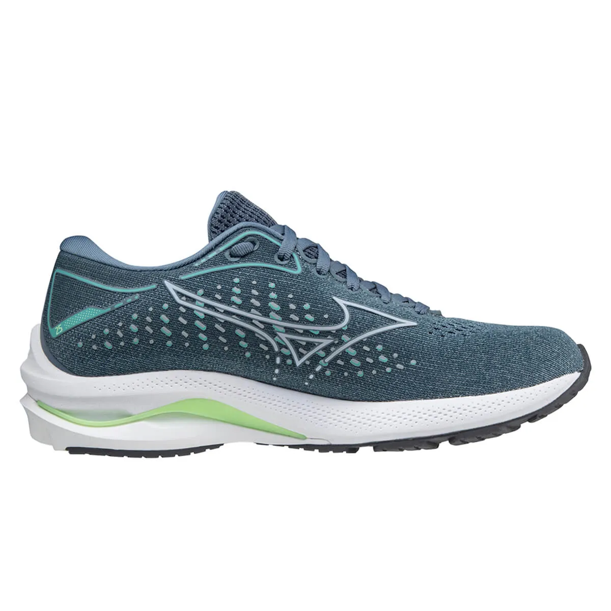 Mizuno Wave Rider 25 Womens | Quarry/pblue/dturquoise