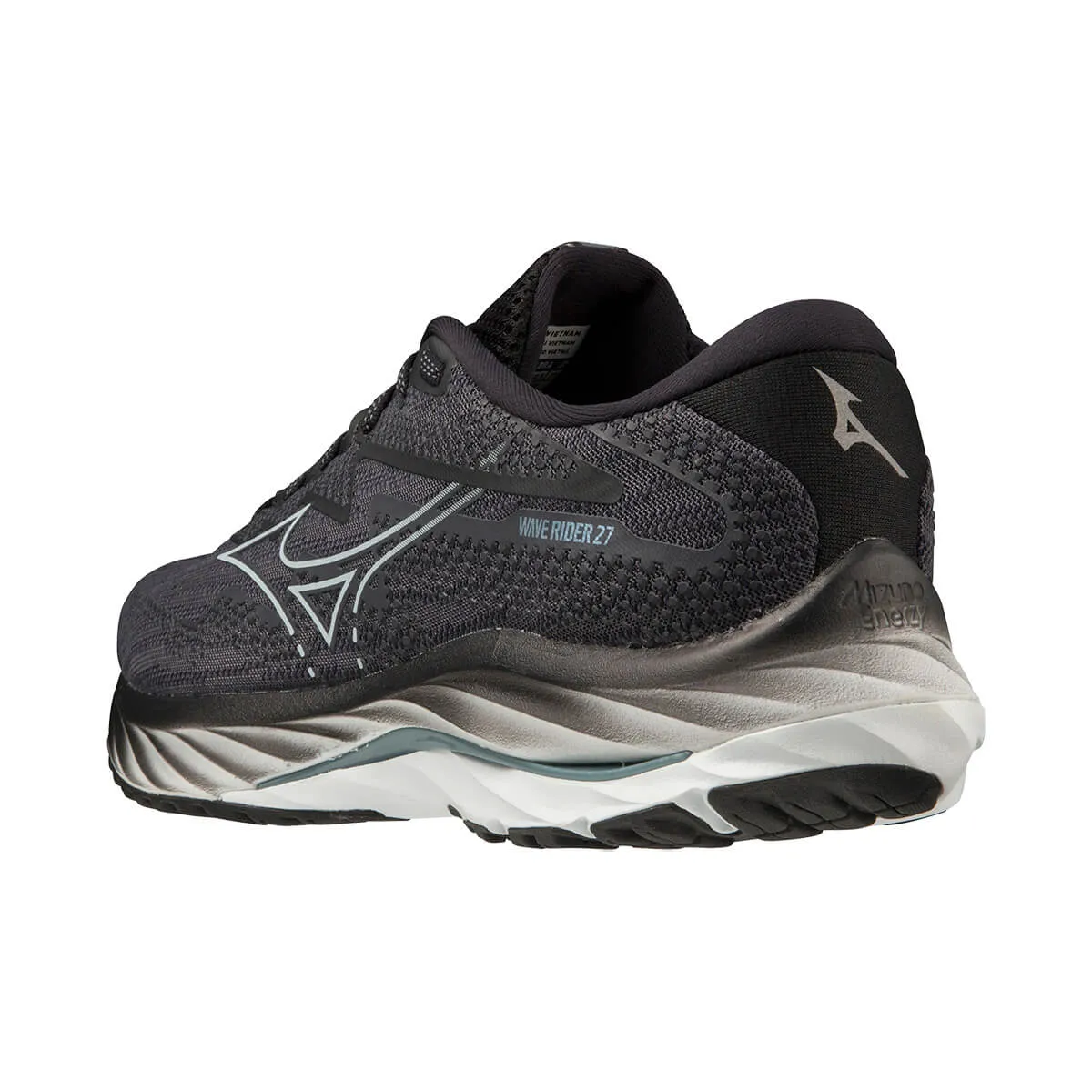 Mizuno Wave Rider 27 Mens | Ebony/iblue/black